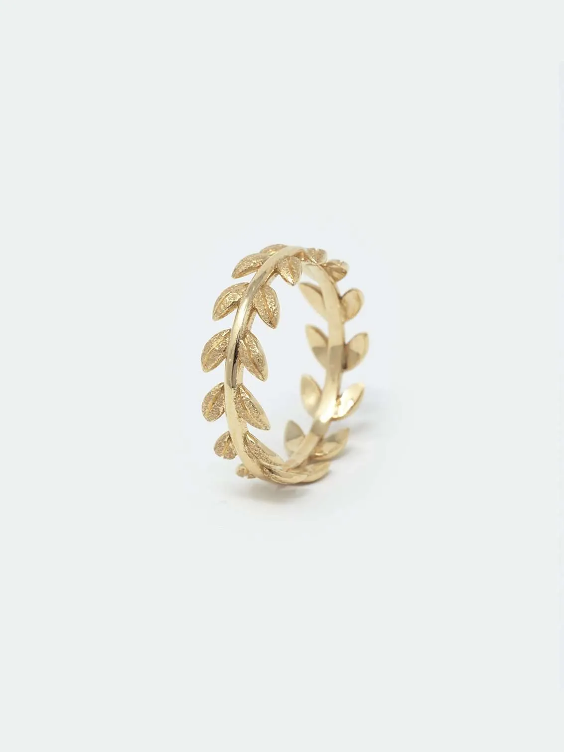 Eternity Band Leaf Ring