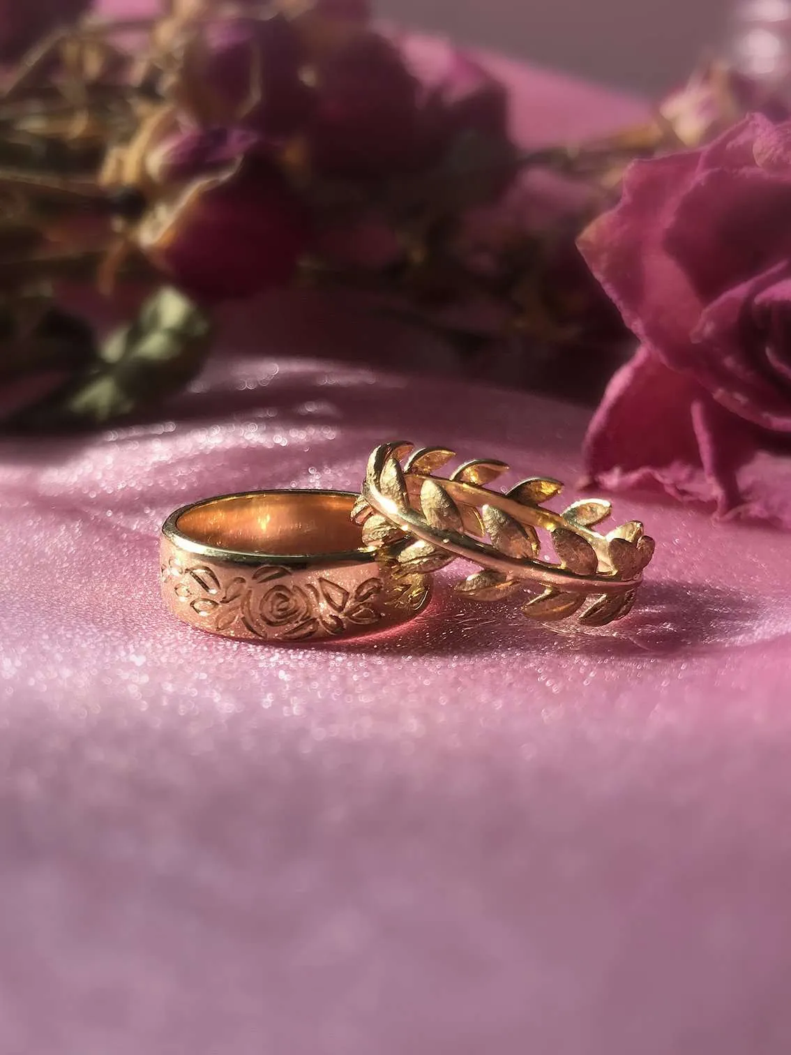 Eternity Band Leaf Ring