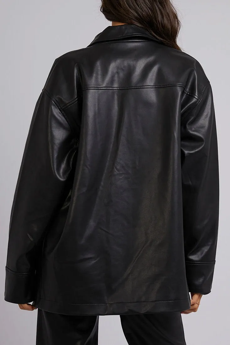 Eve Black Luxe Shacket