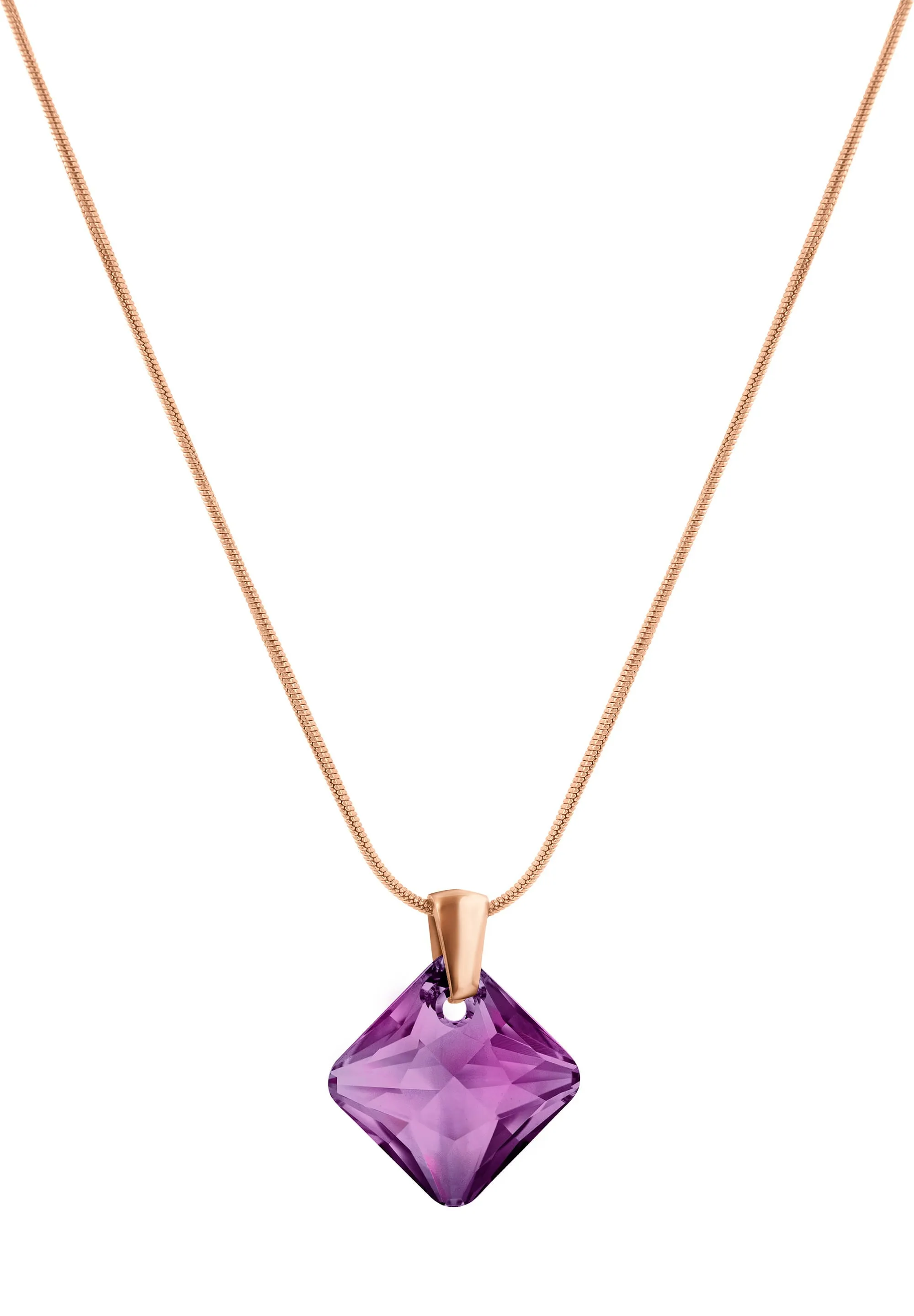 Facet Princess Pendant Necklace JS.0031