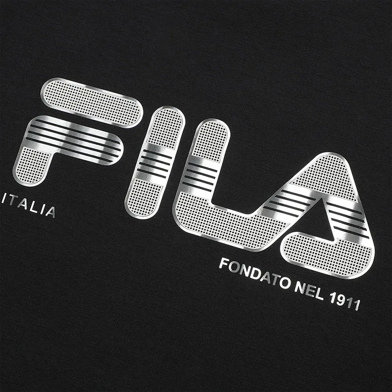 FILA CORE Men's DESIGN MUSEUM DENMARK WHITE LINE BLUE Pullover Sweater in Black (Unisex)