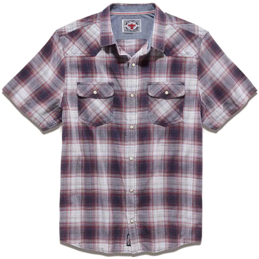 Flag & Anthem Men's Millport Vintage Washed Plaid Snap Shirt