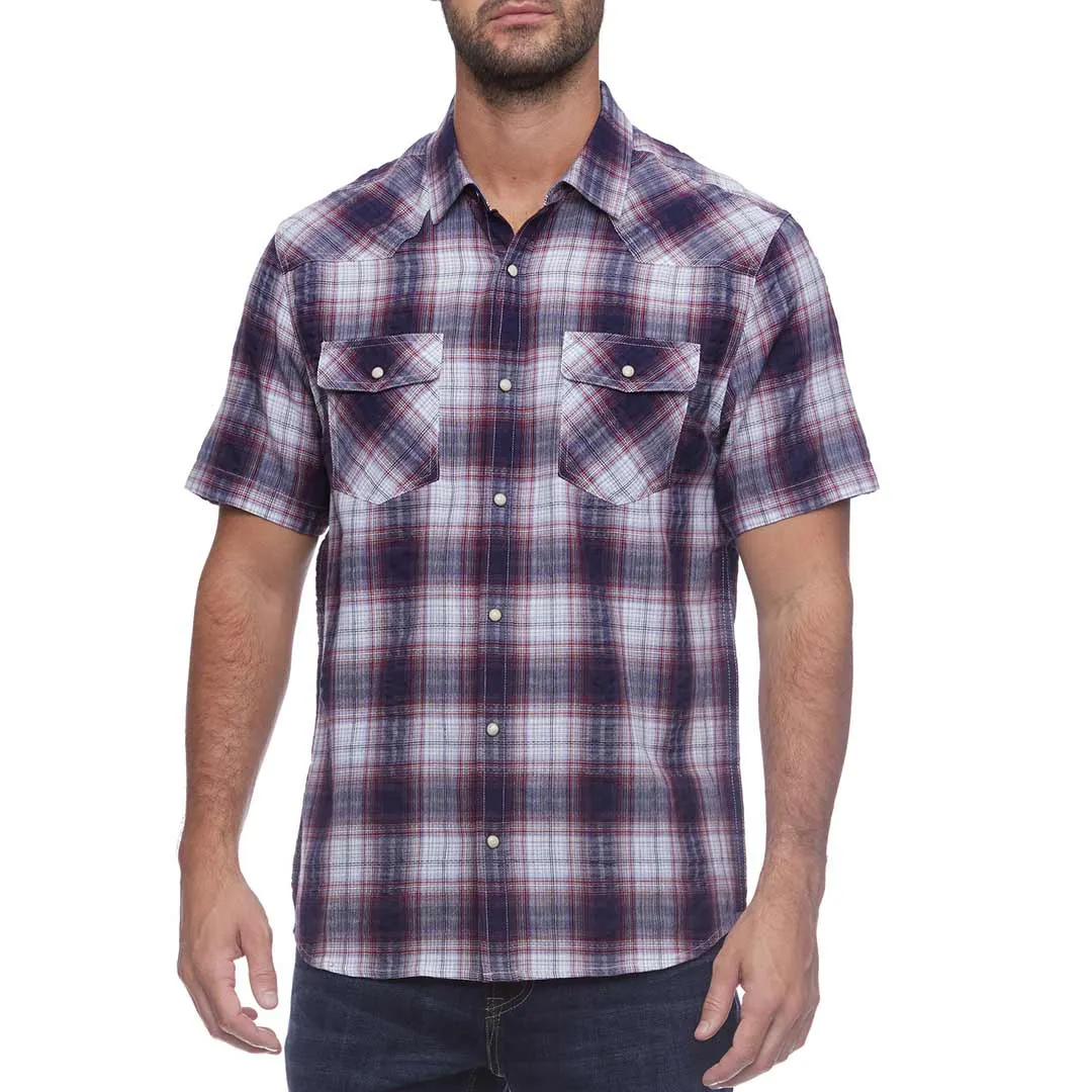 Flag & Anthem Men's Millport Vintage Washed Plaid Snap Shirt