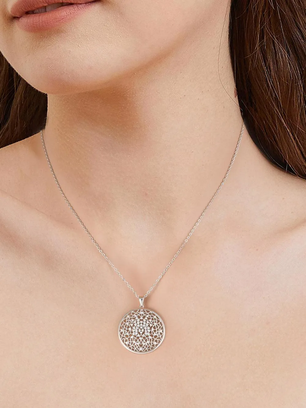 Flower of Life Moissanite Necklace