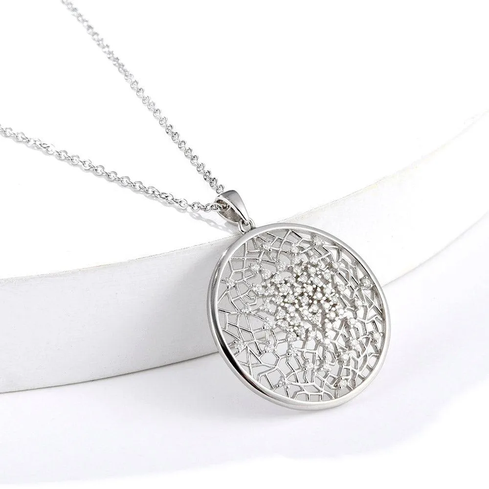 Flower of Life Moissanite Necklace