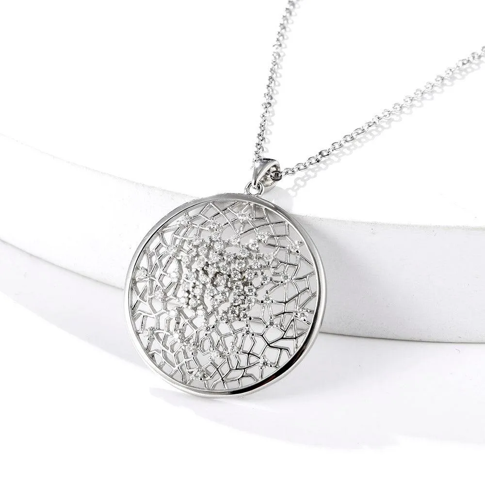 Flower of Life Moissanite Necklace