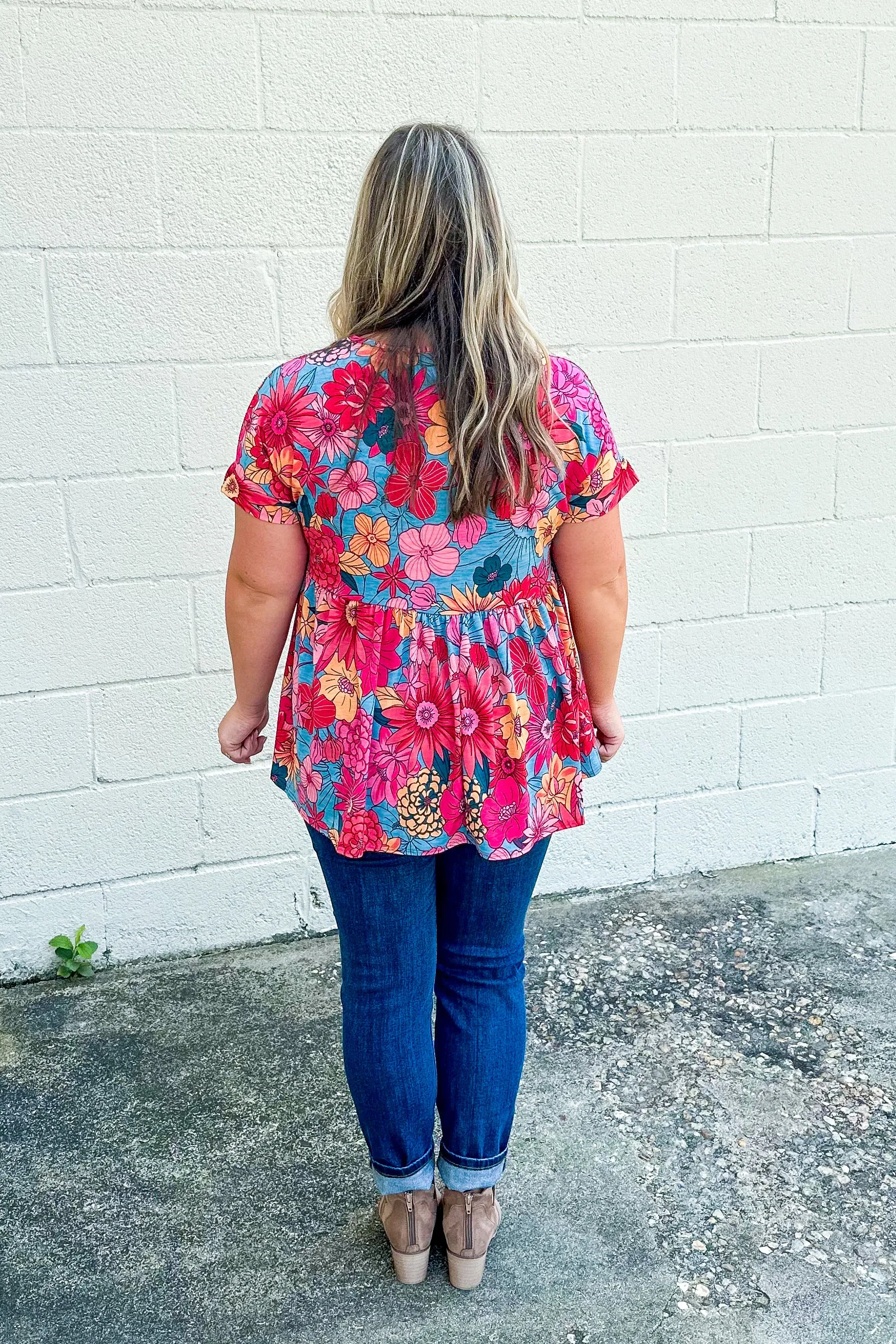 Flower Power Babydoll Top