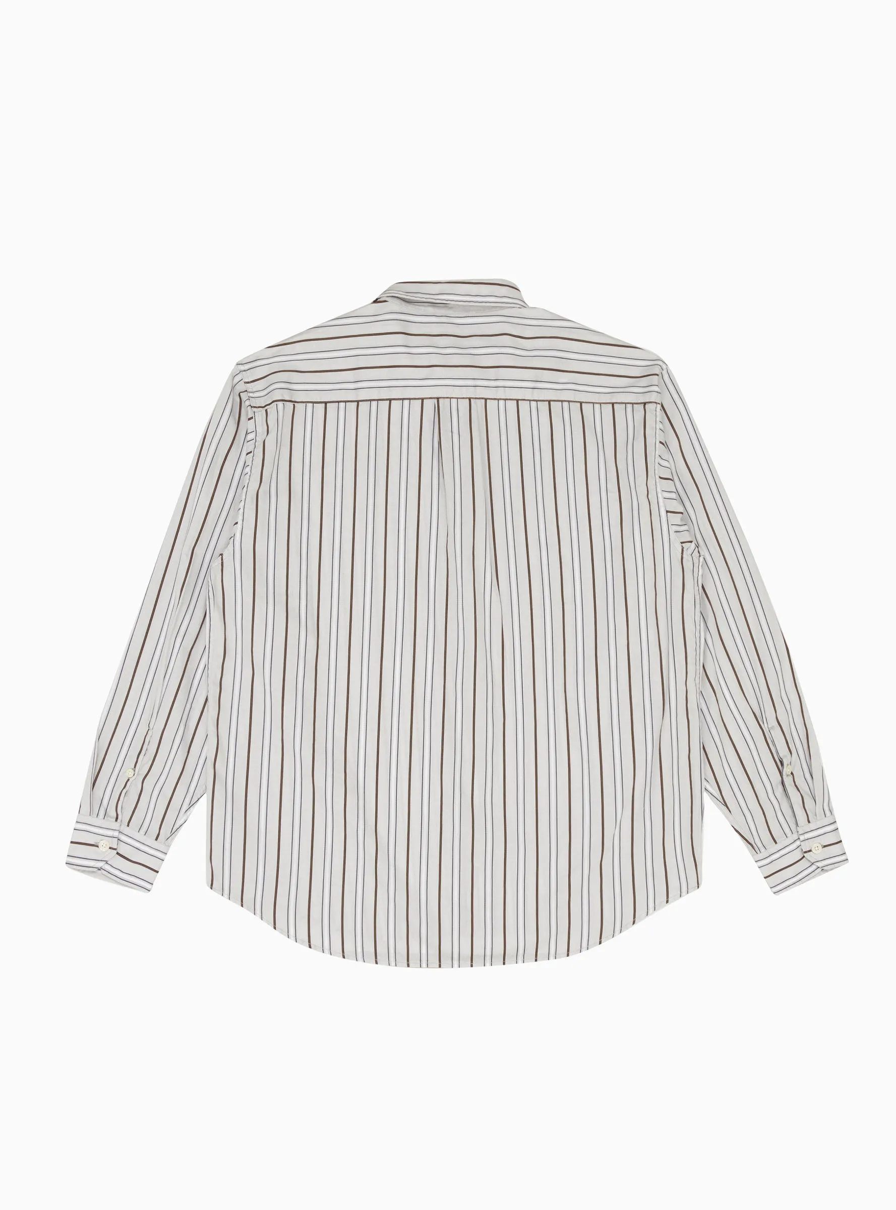 Generous Shirt Vintage Brown Stripe