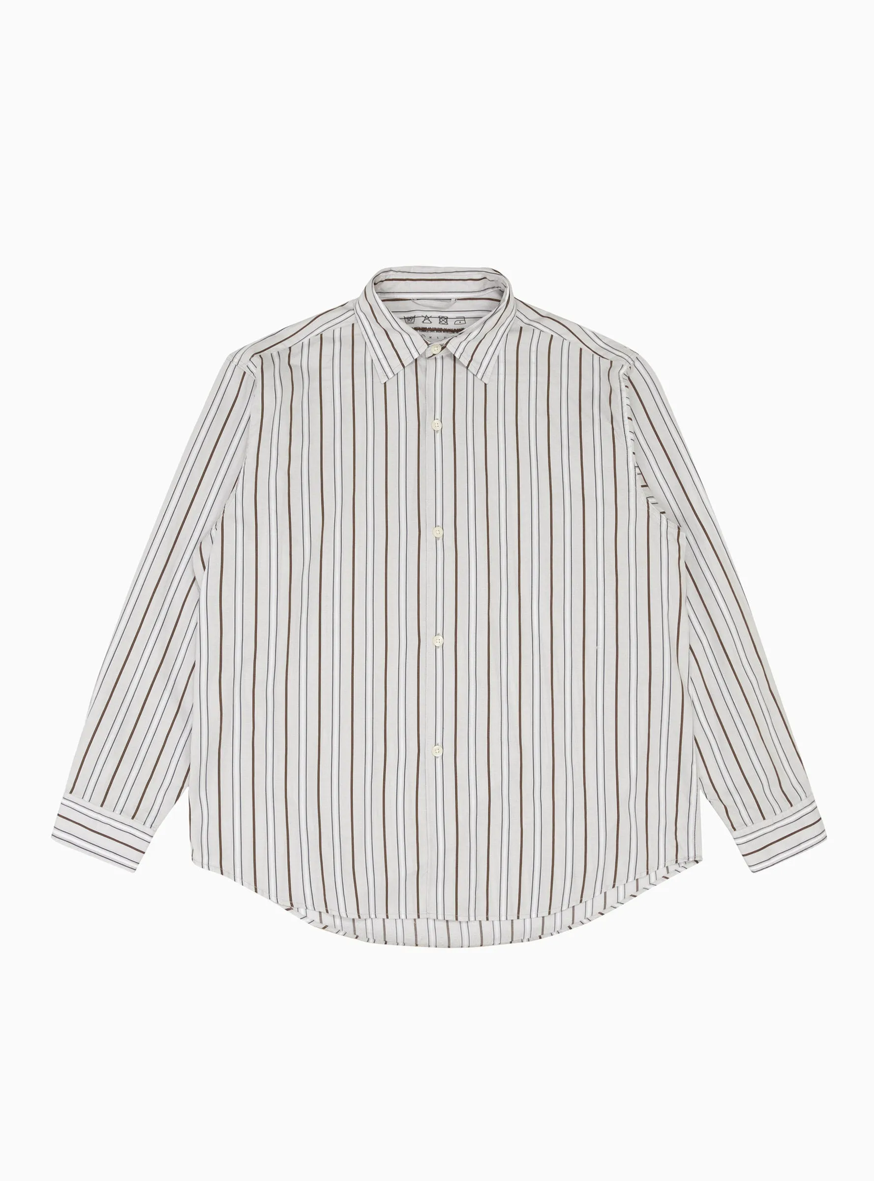 Generous Shirt Vintage Brown Stripe