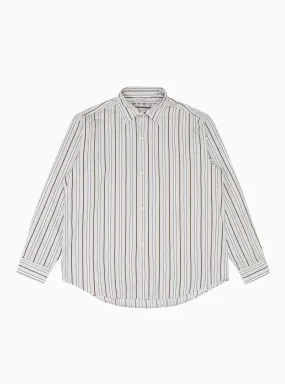 Generous Shirt Vintage Brown Stripe