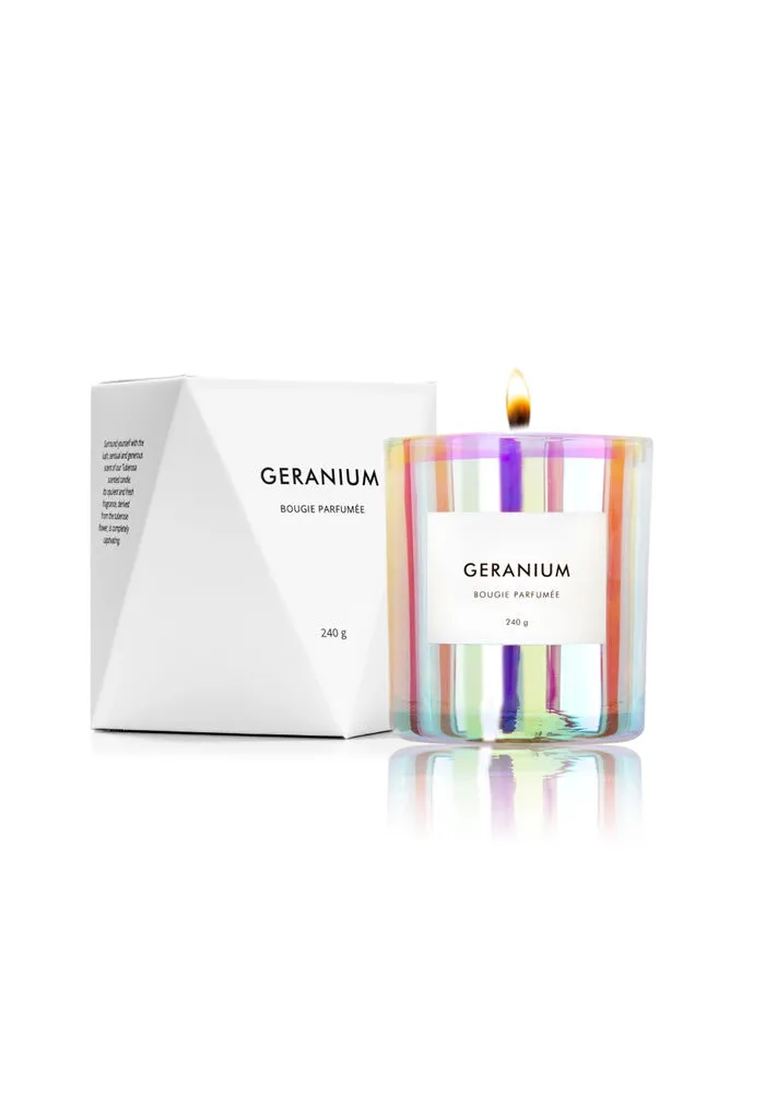 Geranium Iridescent Candle