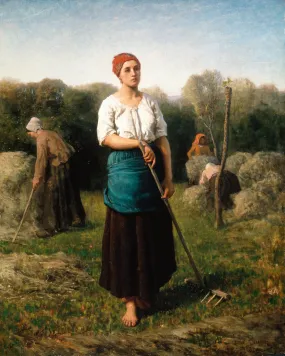 Girl with a Rake