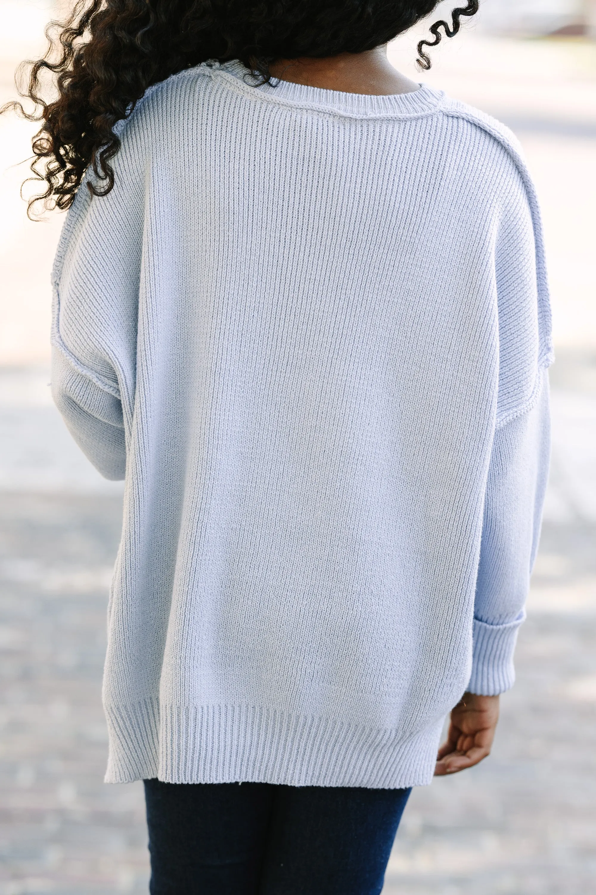 Girls: Give You Joy Light Blue Sweater