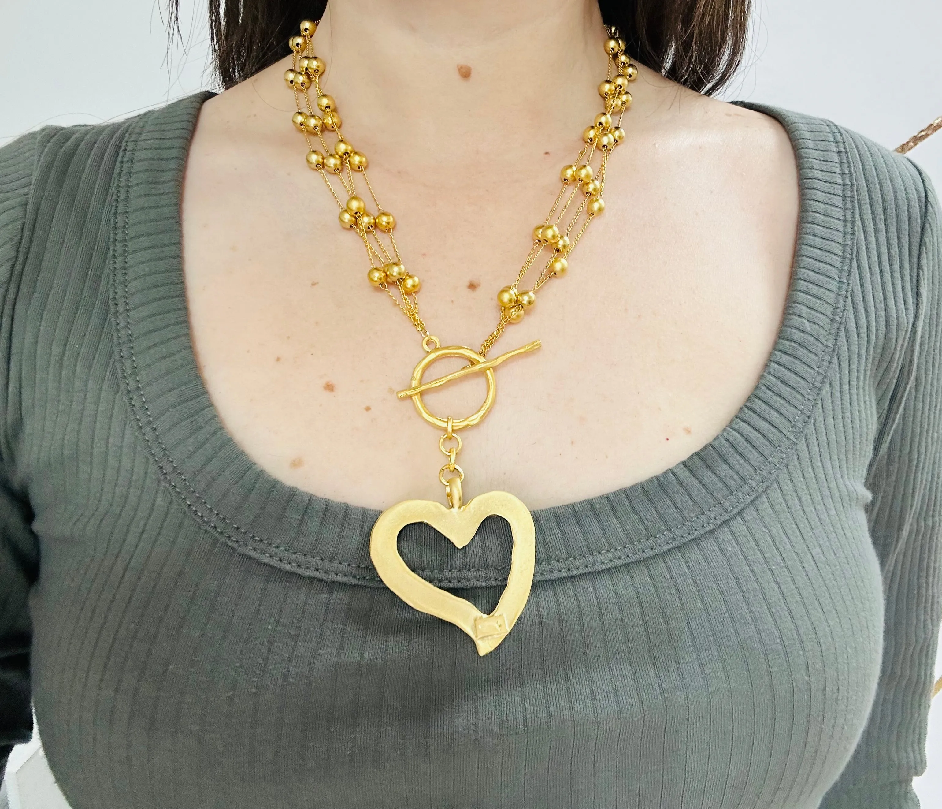 Gold Plated Heart Necklace