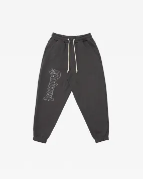 Gothic Outline Embroidery Oversized Sweatpants