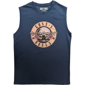 GUNS N' ROSES UNISEX Sleeveless Cut-Off Shirt: CLASSIC LOGO