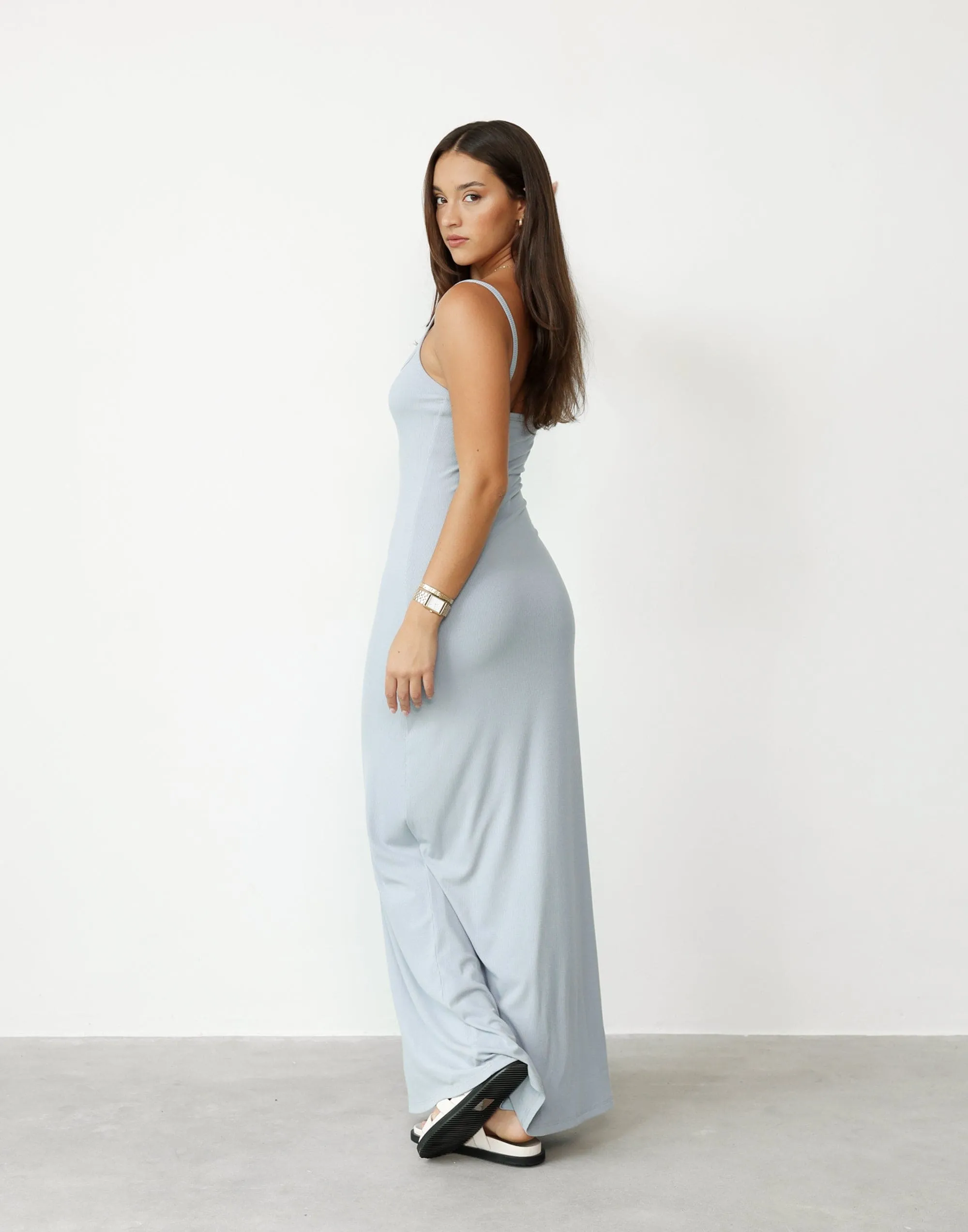 Helia Maxi Dress (Steel)