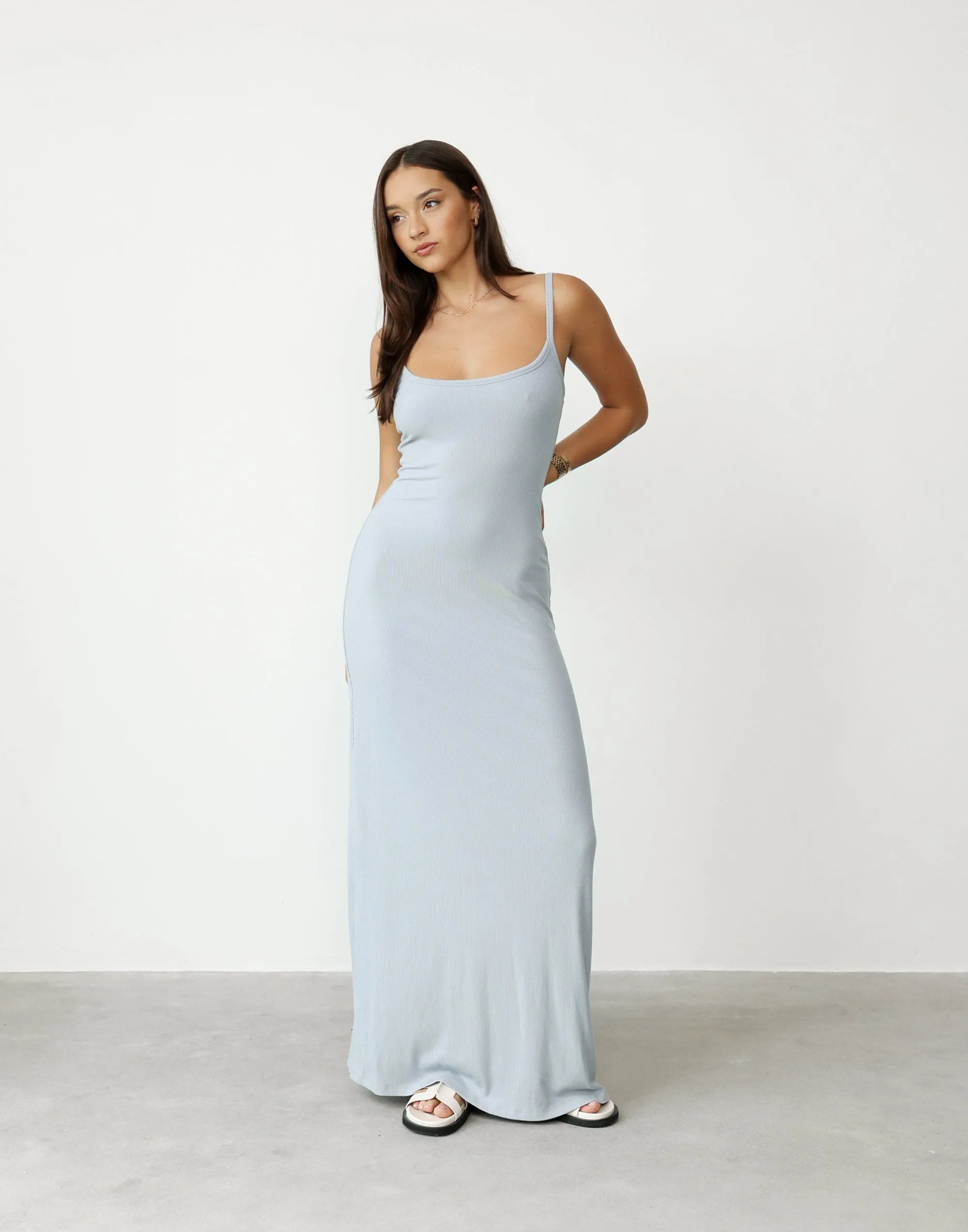 Helia Maxi Dress (Steel)