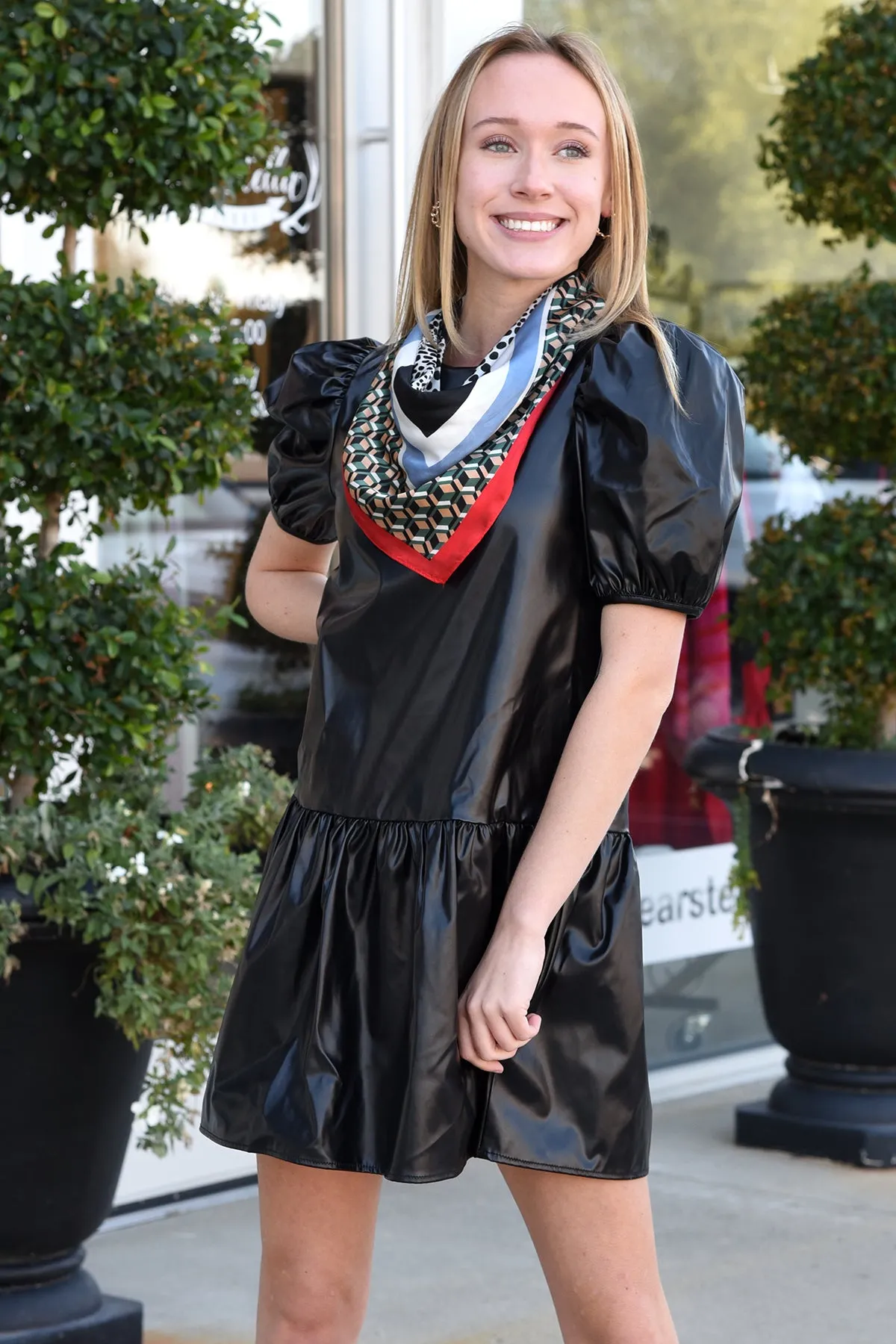 HELLO BEAUTIFUL LEATHER DRESS