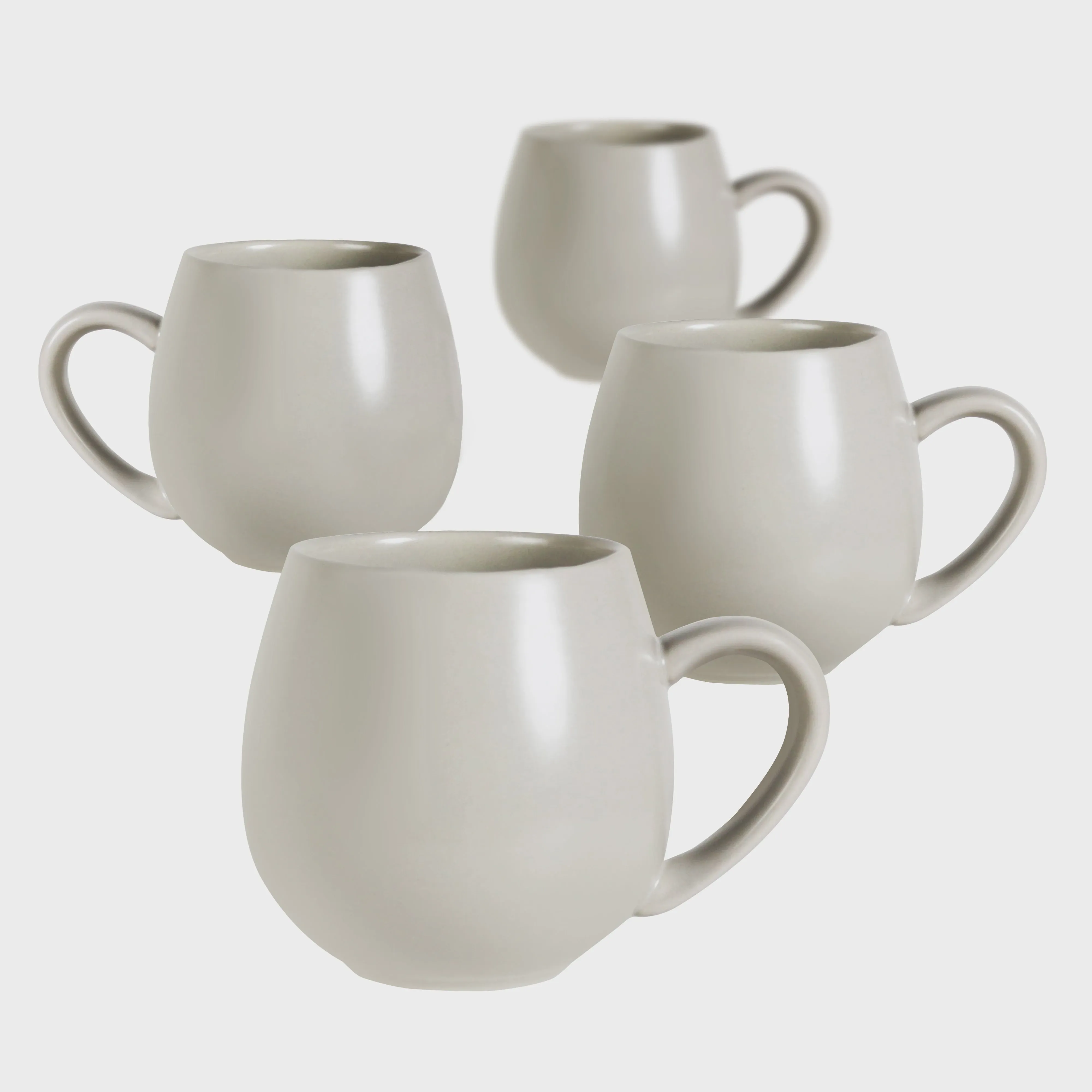 Hug Me Mug Set of 4 - Dove Grey