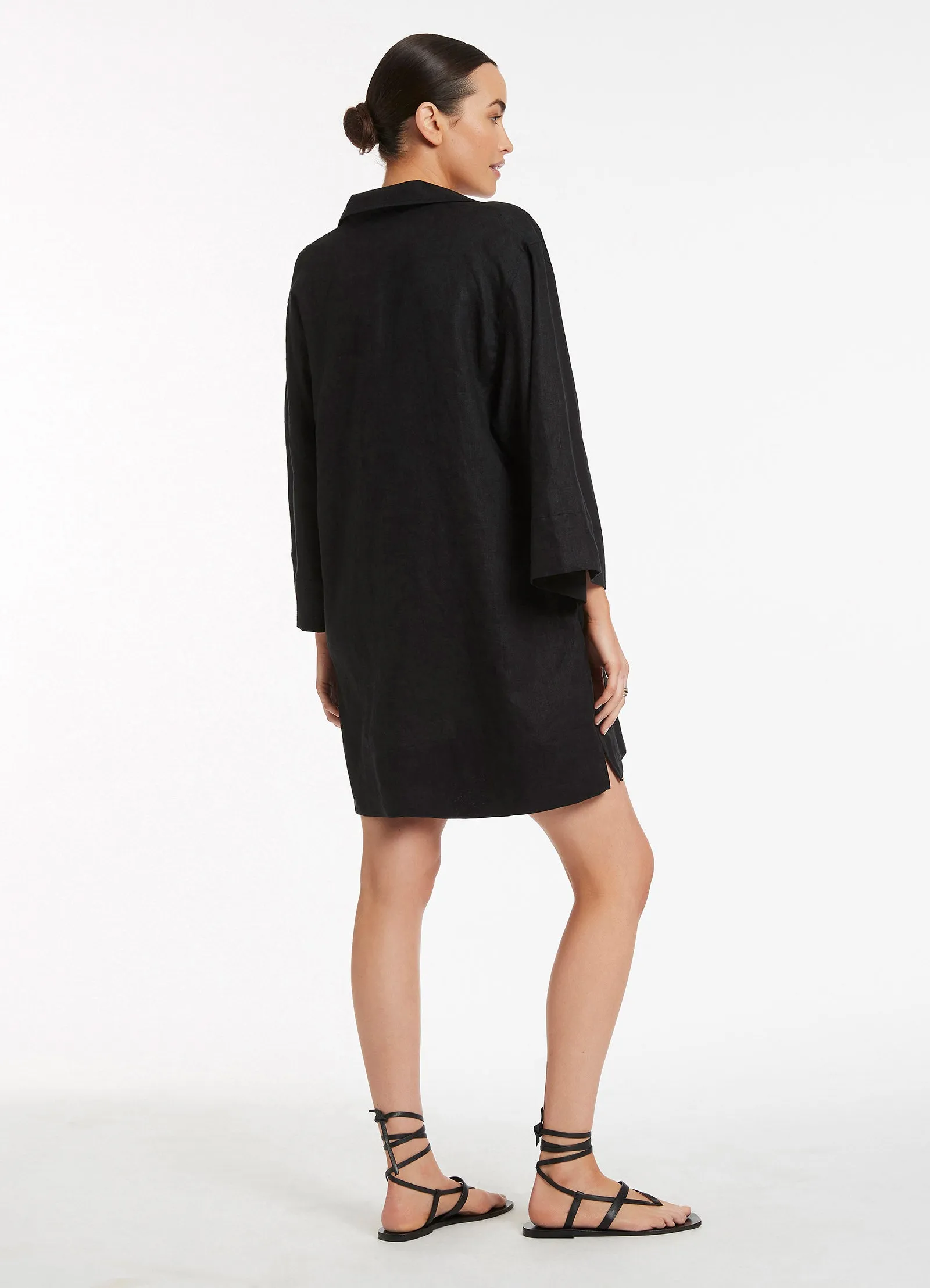 Jetset Pullover Kaftan - Black