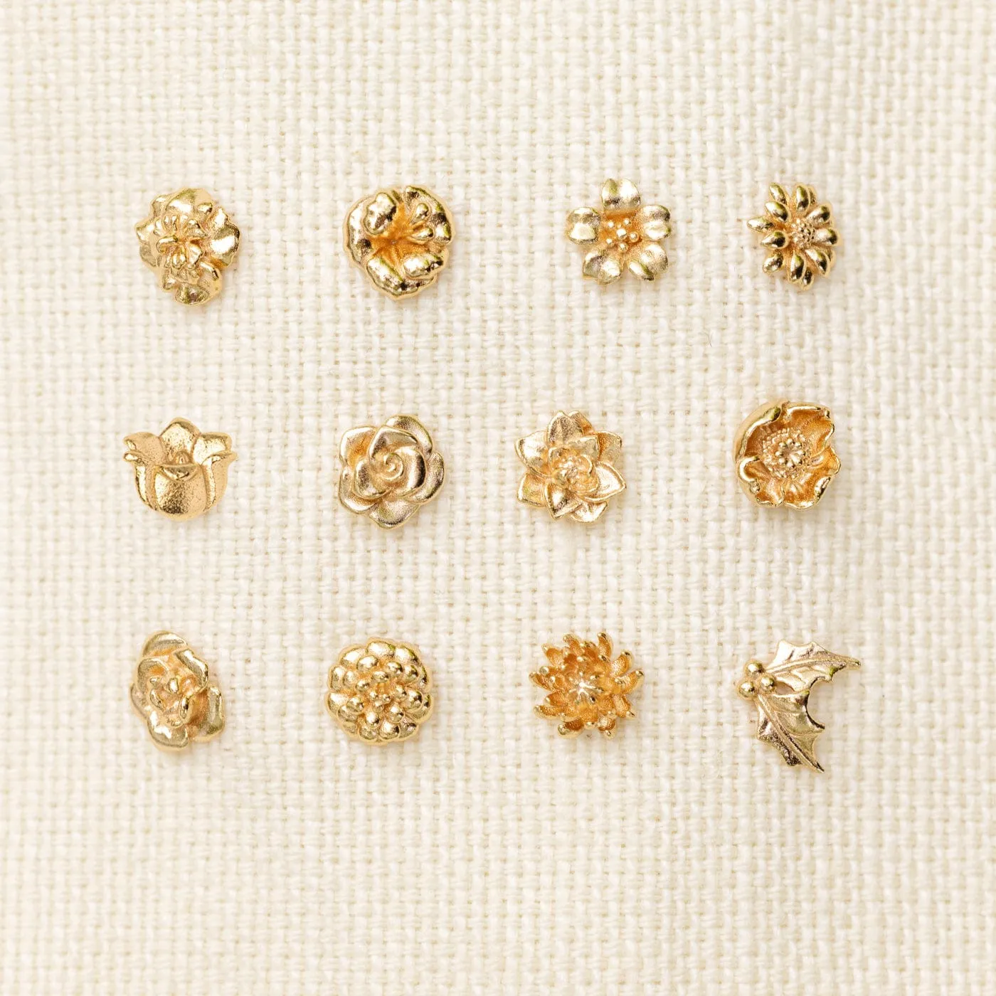 June Birth Flower Stud Earrings