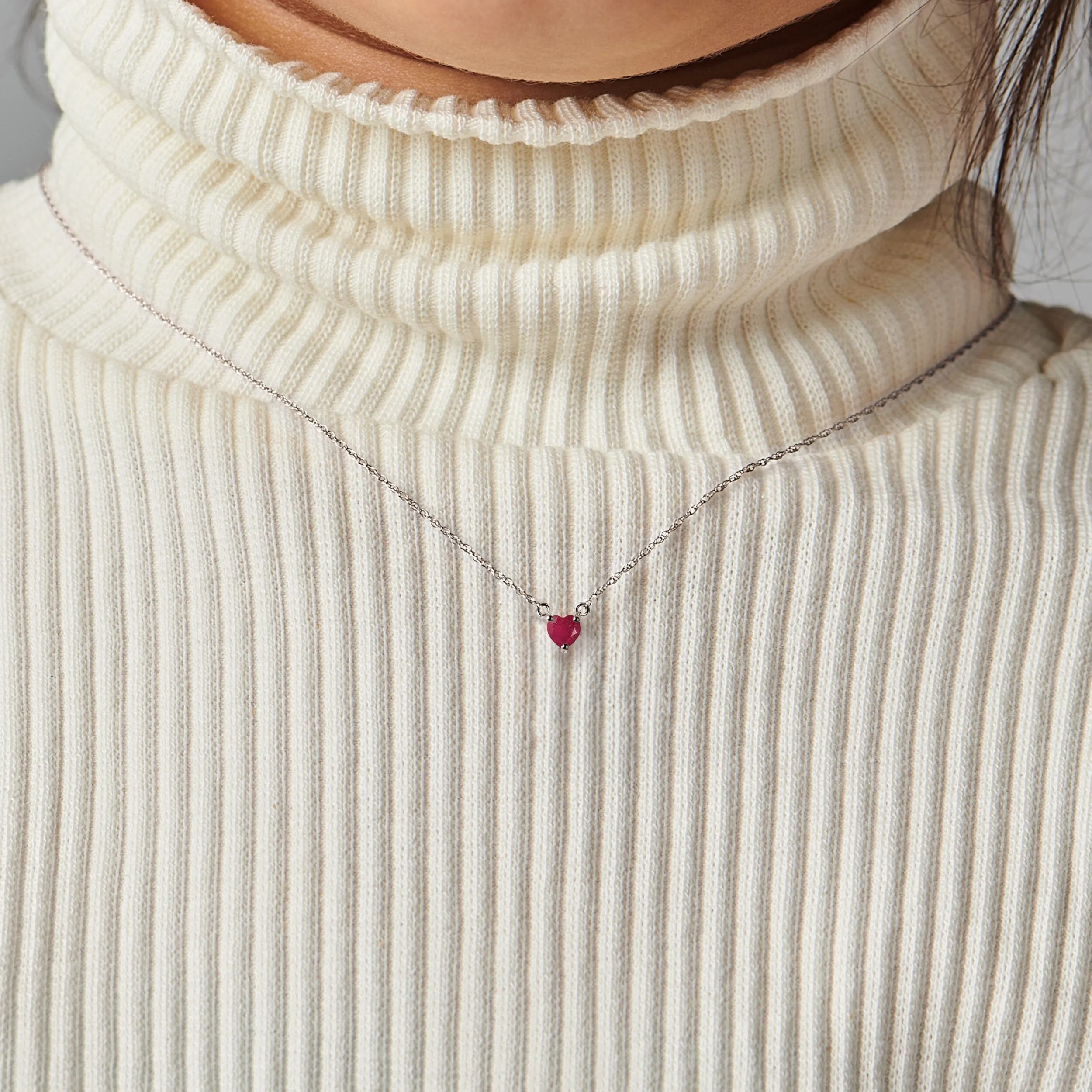 Kids Ruby Necklace - Love