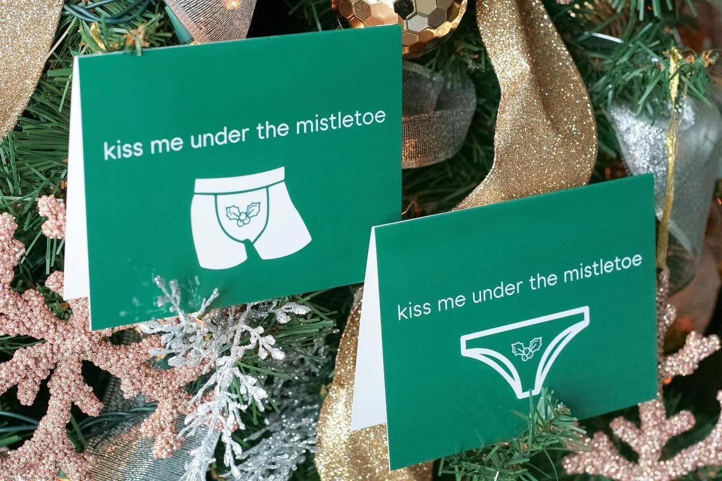 Kiss Me Under the Mistletoe | Christmas Card (SALE)