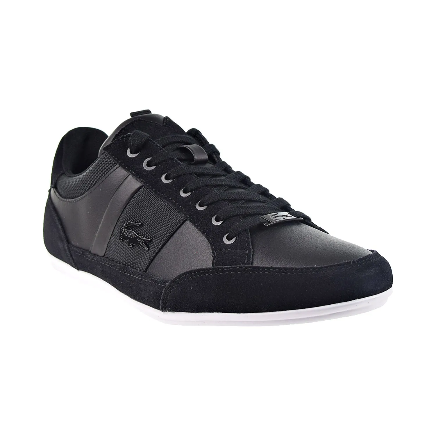 Lacoste Chaymon 222 2 CMA Perforated Leather Men's Shoes Black