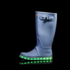 Ladies Light up Flashez Wellies - Candy Blue