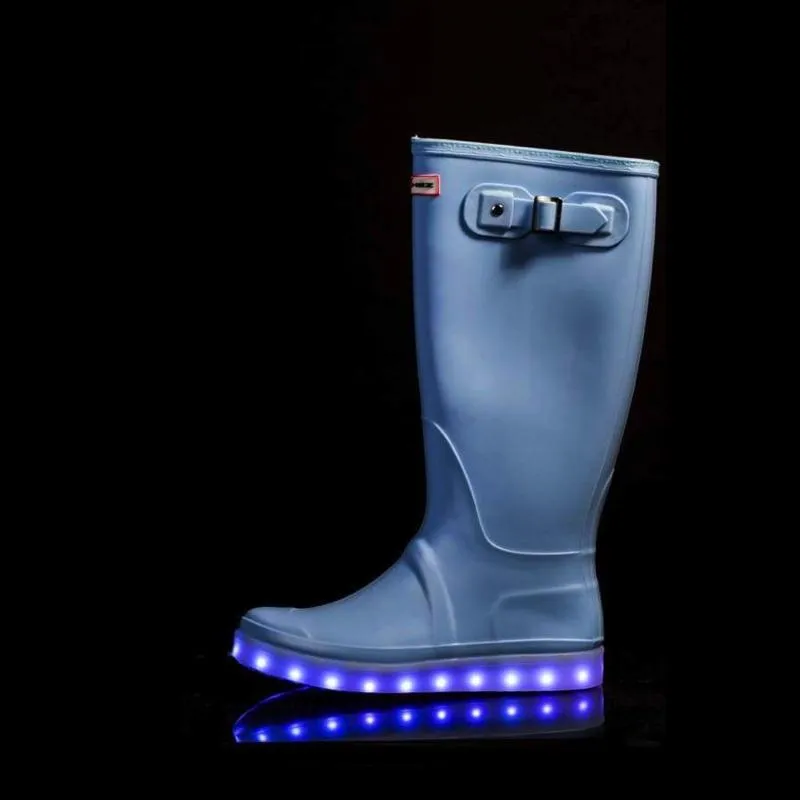 Ladies Light up Flashez Wellies - Candy Blue