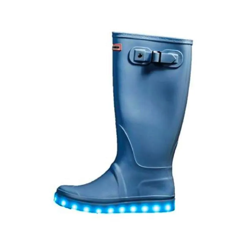 Ladies Light up Flashez Wellies - Candy Blue