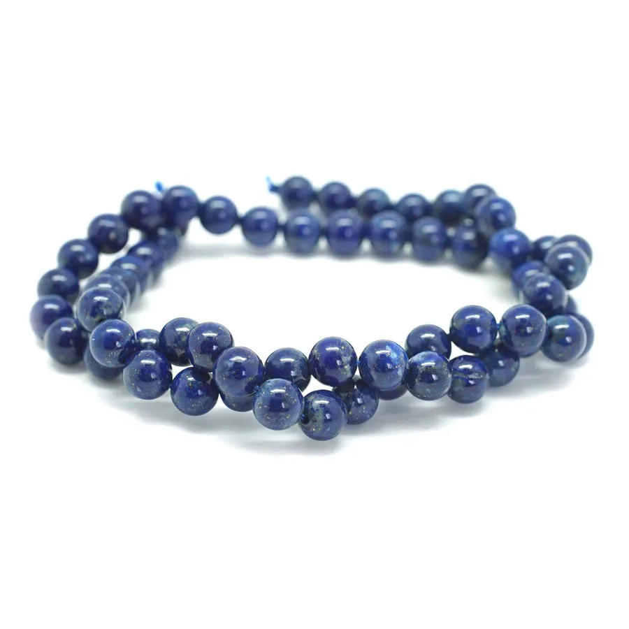 Lapis A Grade 6mm Round - 15-16 Inch