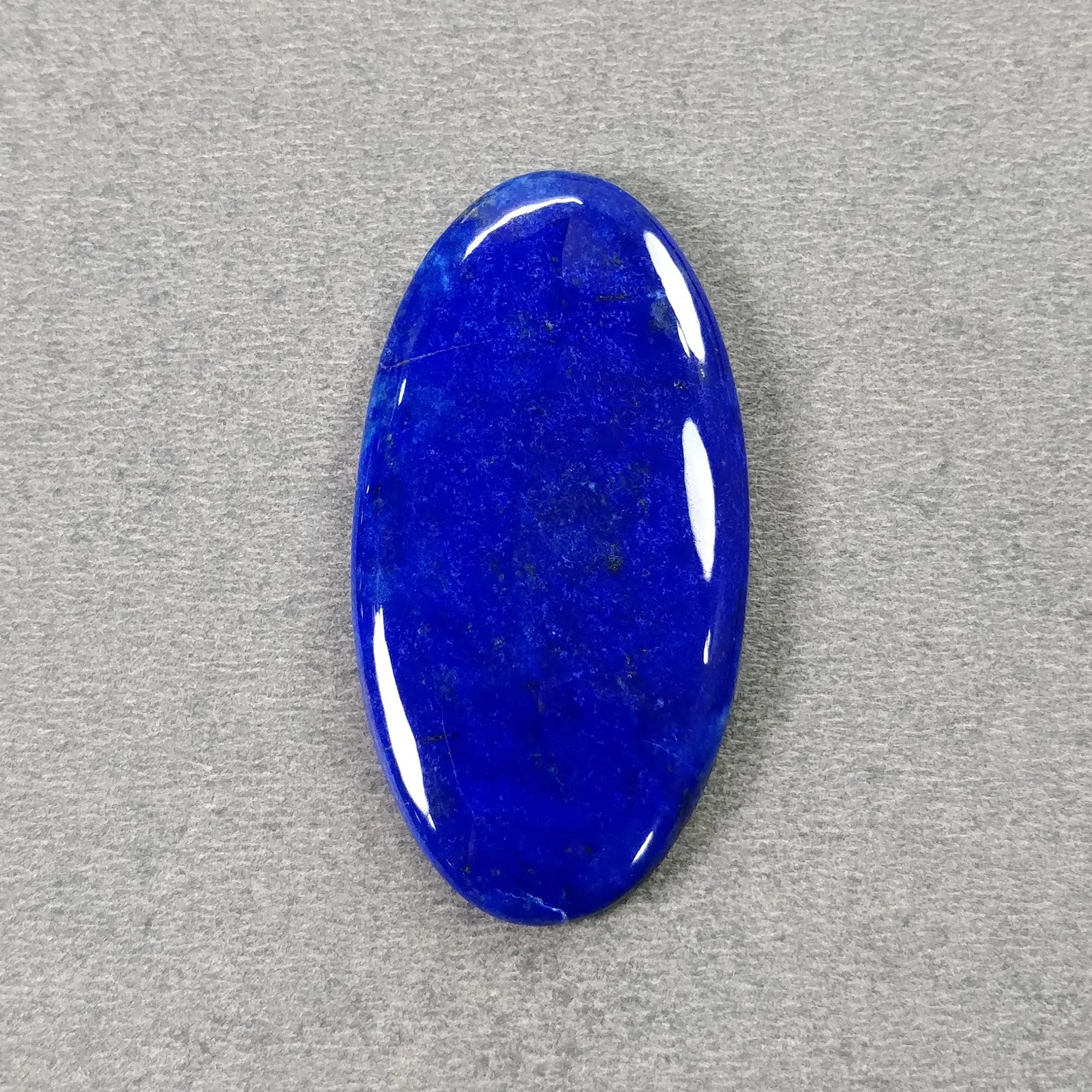 LAPIS LAZULI Gemstone Cabochon : 53.35cts Natural Untreated Blue Lapis Oval Shape 46*24mm