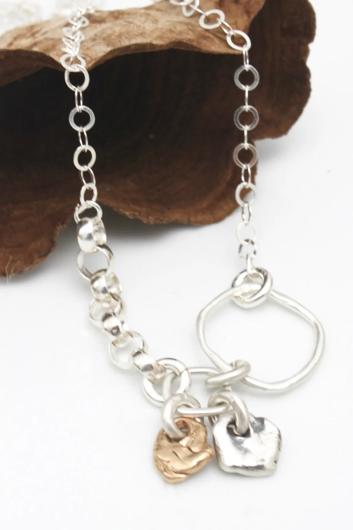 Lava Form Collection:  Una Pebbles Link Necklace