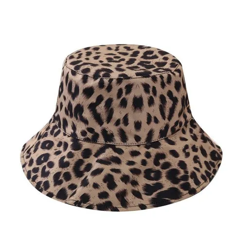 leopard Print Bucket Hat Fisherman Hat