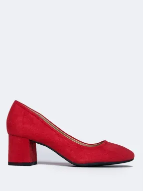 Low Block Heel Pump