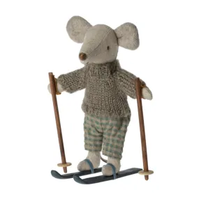 Maileg Winter Mouse with Ski Set, Big Brother