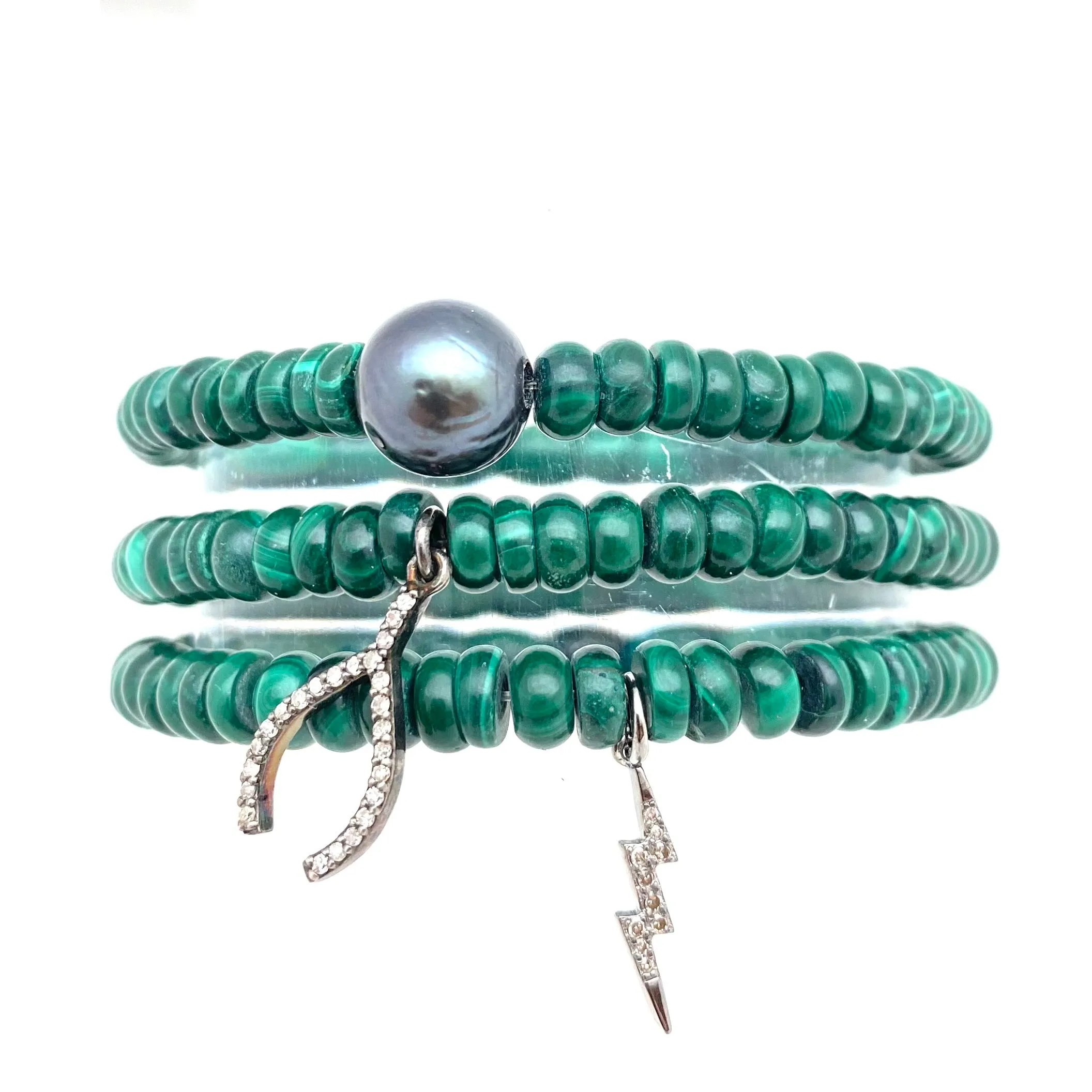 Malachite Beaded Bracelet