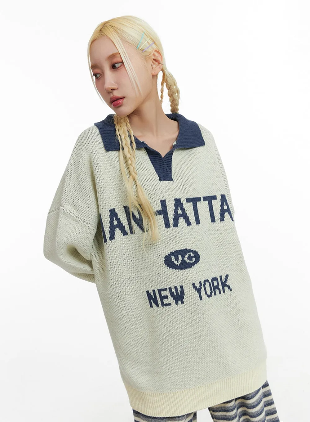 Manhattan Oversized Knit Sweater IF408