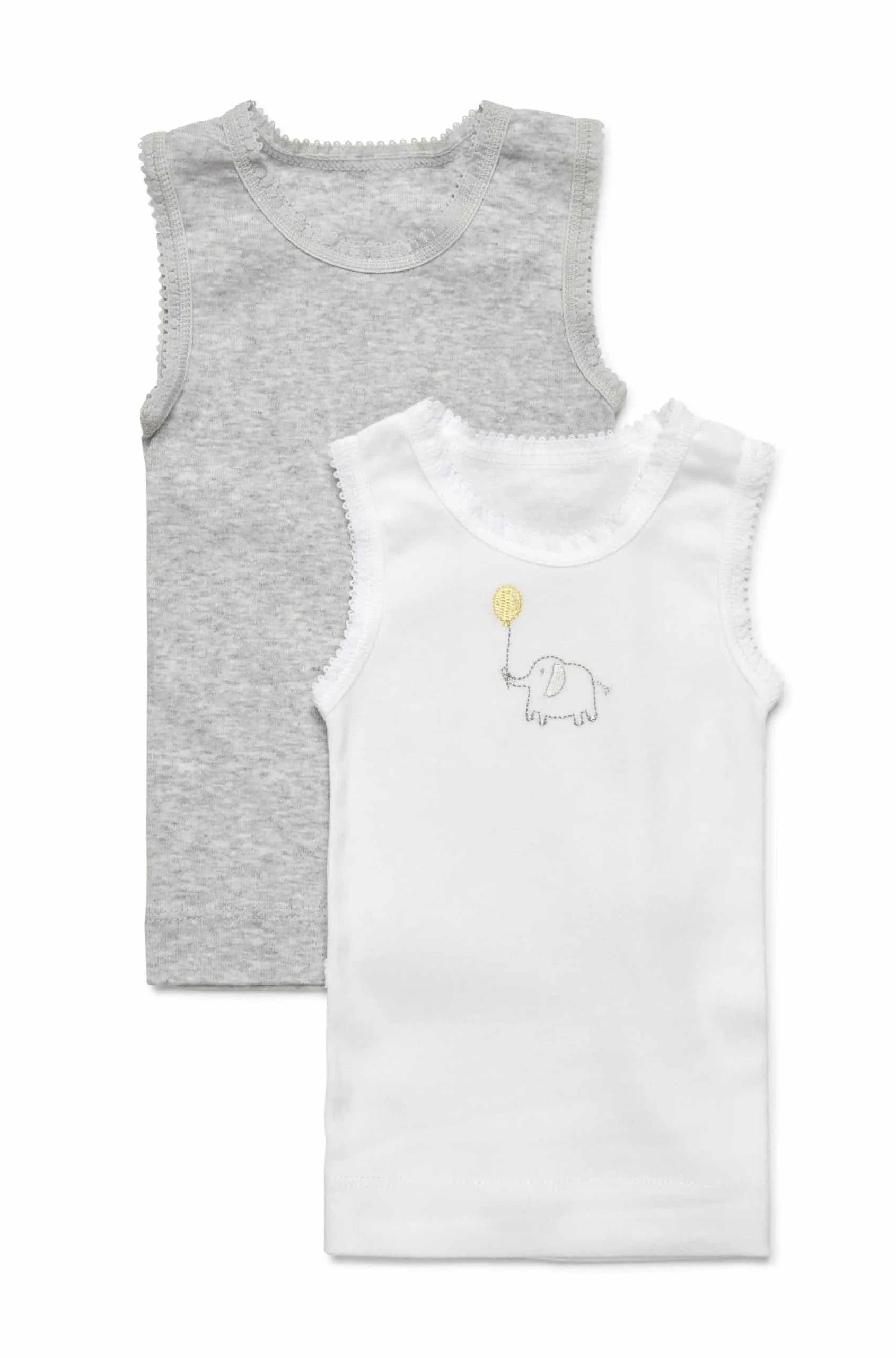 Marquise Two Pack Singlets Elephant