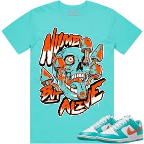 Miami Dolphin Dunks Shirt to Match - MIAMI NUMB BUT ALIVE