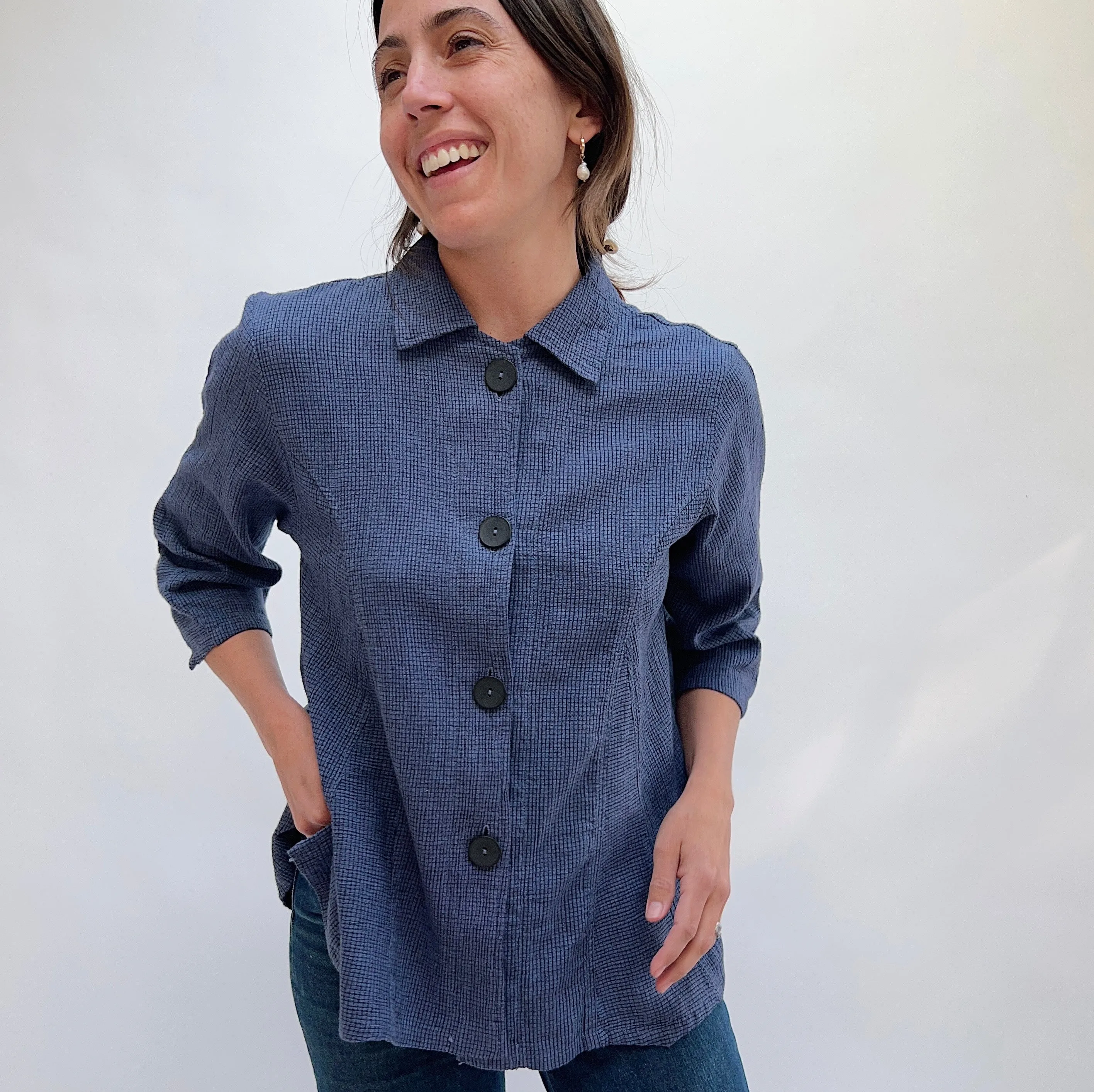 Mill Valley | A-Line Button Down in Lake