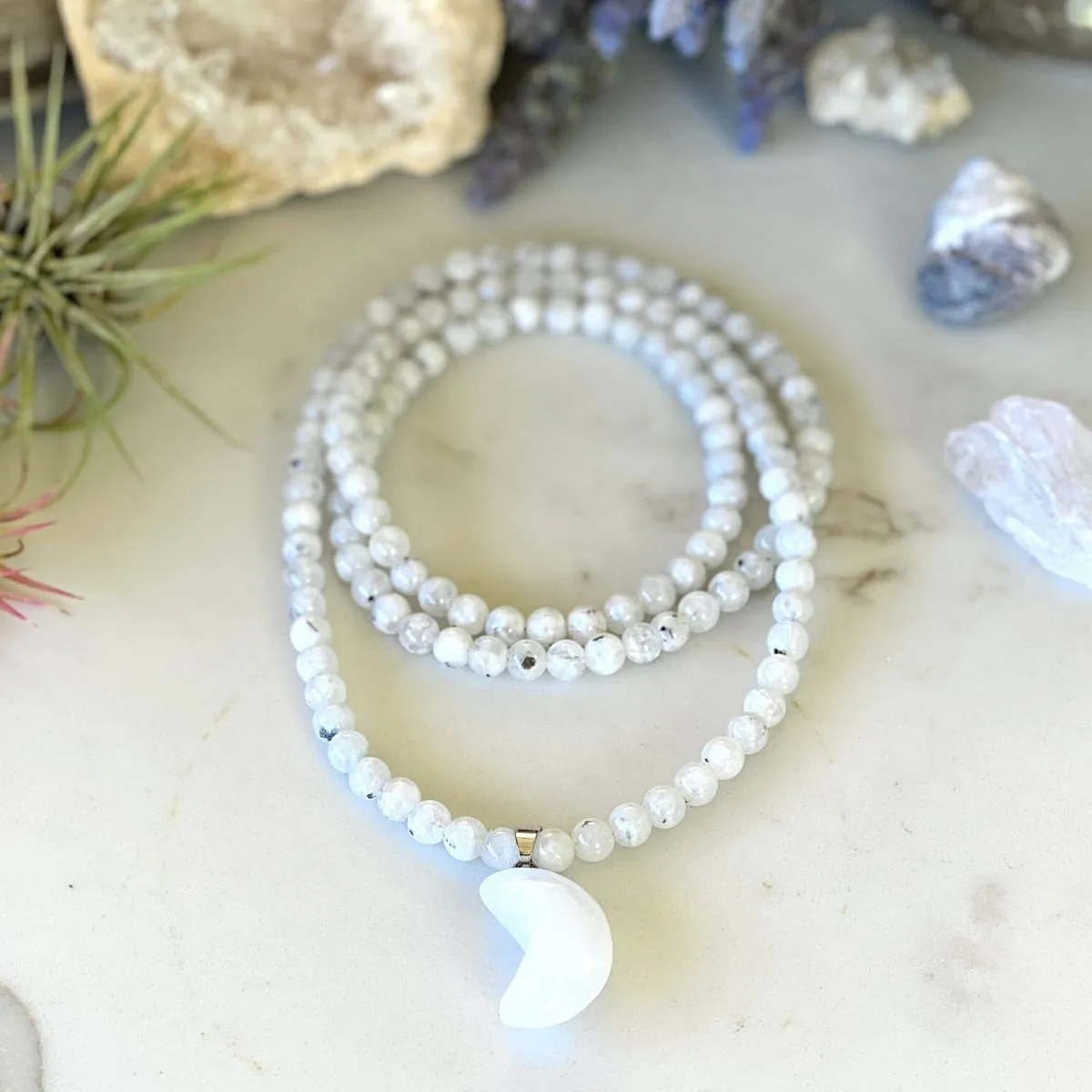 Moonstone Lunar Energy Necklace for Healing