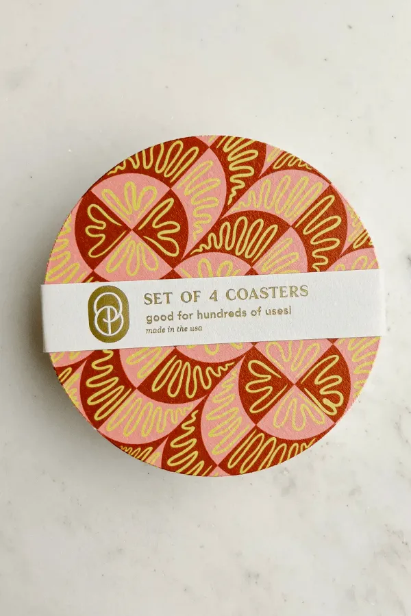 Neapolitan Swirl Coaster Set