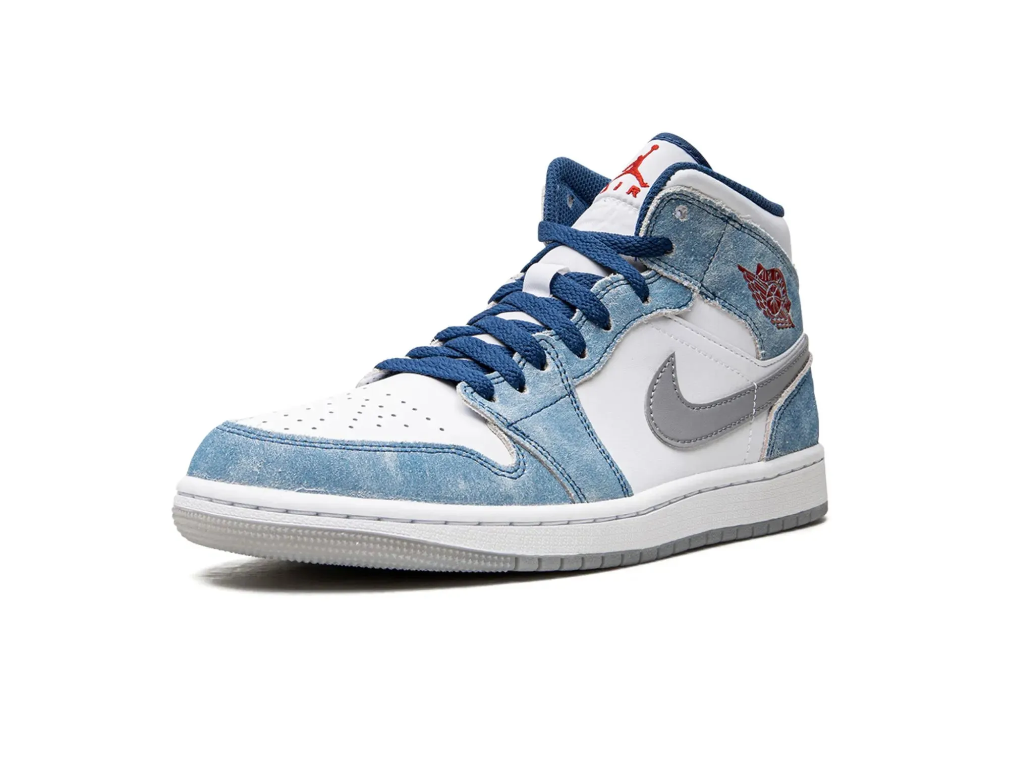 Nike Air Jordan 1 Mid "French Blue Fire Red"