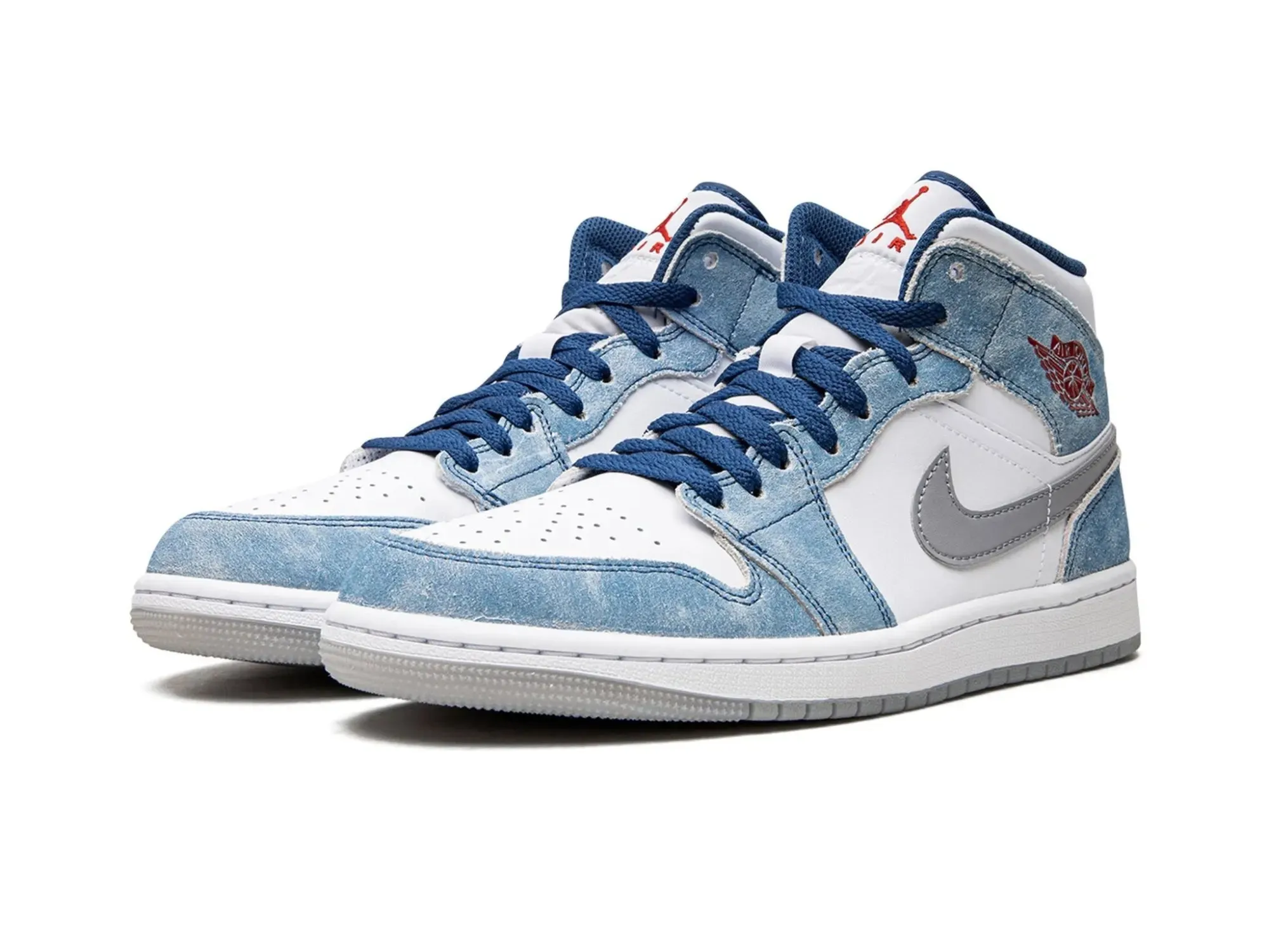 Nike Air Jordan 1 Mid "French Blue Fire Red"