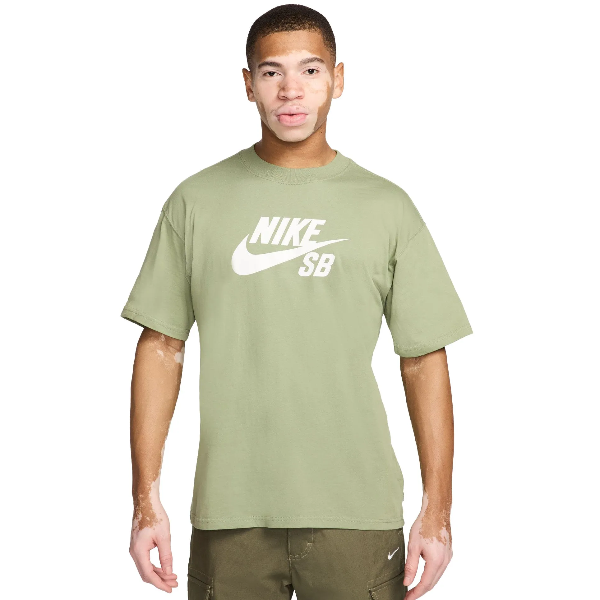 Nike SB Tee Logo HBR Oil Green