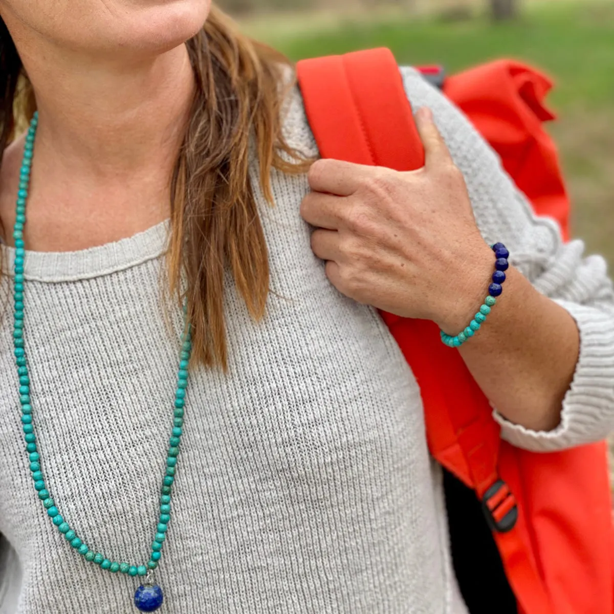 Ocean Planet - Blue Marble Gratitude Necklace