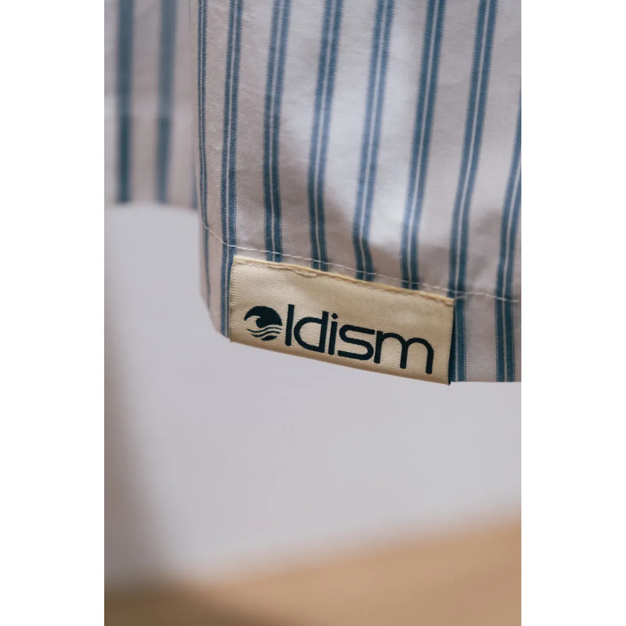 OLDISM OLD/SM  PATCH STRIPE SHIRT-LIGHT BLUE